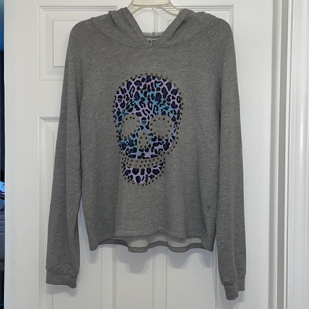 Soul Cycle x Lauren Moshi Studded Animal Print Hoodie